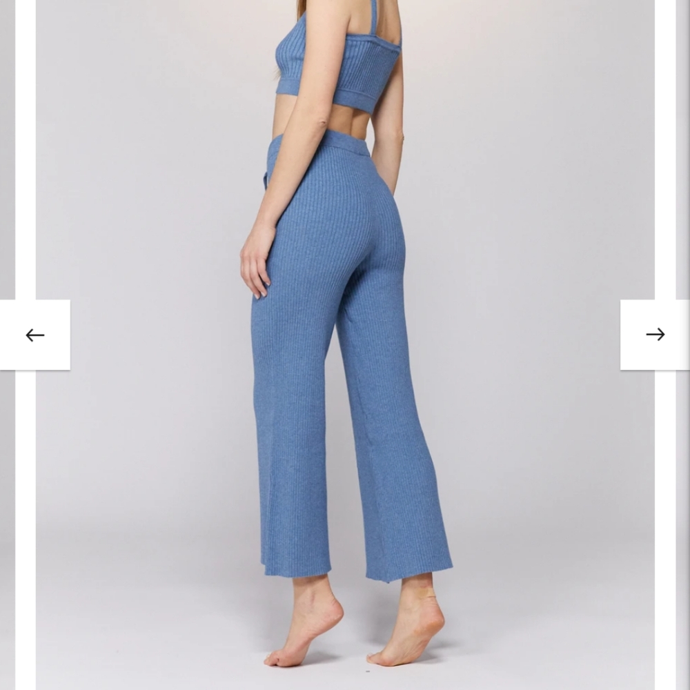 Live The Process Modus Wide Leg Ribbed Knit Pants